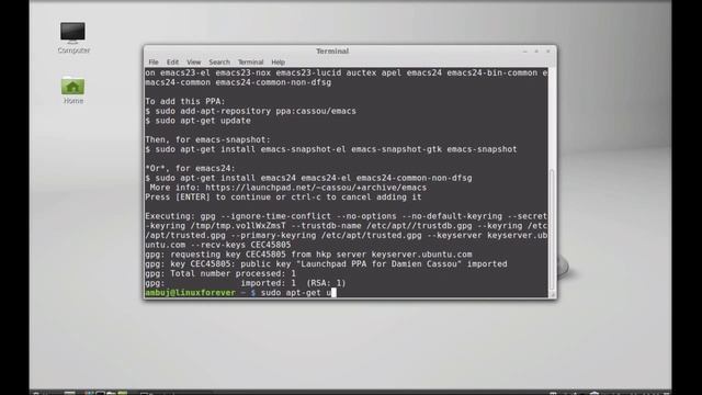 Install Emacs 24 on Linux Mint ( Ubuntu) смотреть онлайн