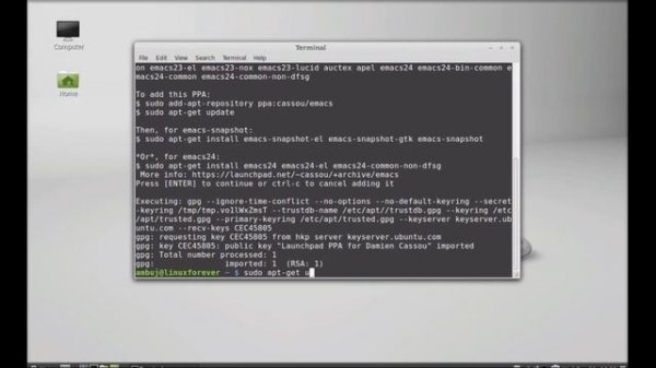 Install Emacs 24 on Linux Mint ( Ubuntu)