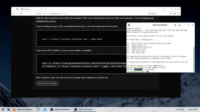 Zerotier - Installation unter Linux смотреть онлайн