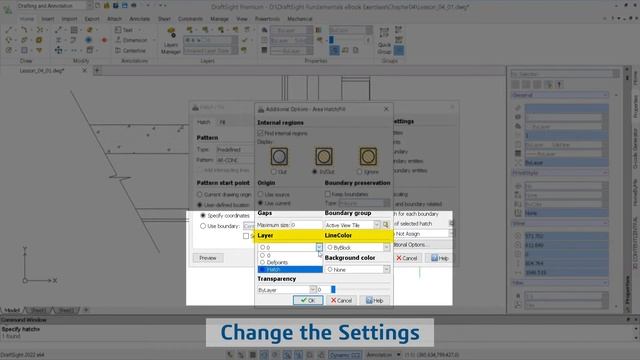 Working with Hatch and Edit Hatch - DraftSight Fundamentals - Lesson 4.1 смотреть онлайн