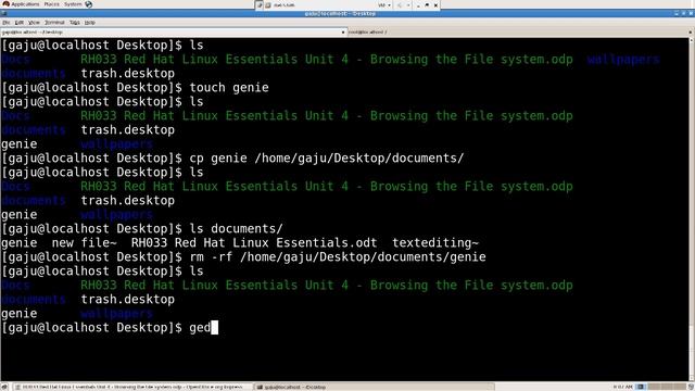 RH033 Red Hat Linux Essentials Unit 4 - Browsing the File system-12.mp4 смотреть онлайн