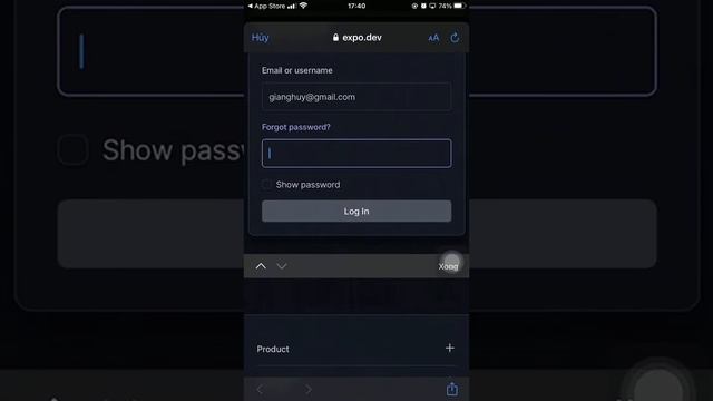 Hướng dẫn tải app expo go đăng nhập vào app Giang Huy смотреть онлайн