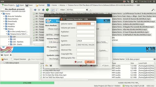 Como gravar CD MP3 usando K3B (Linux - Ubuntu) смотреть онлайн