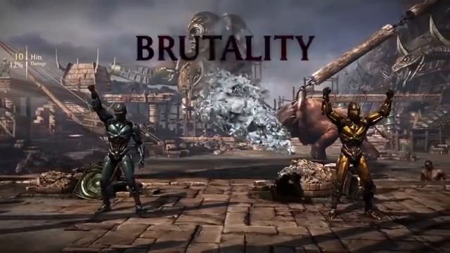 Mortal Kombat Все Fataliti Brutaliti и X-Ray Киборга смотреть онлайн