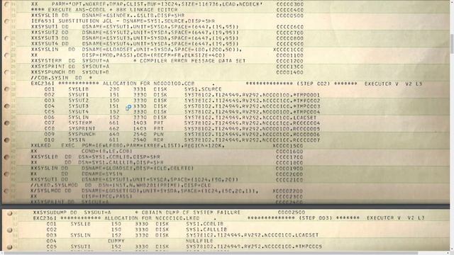 An archaeological expedition back in time to IBM OS/360 - M56 смотреть онлайн