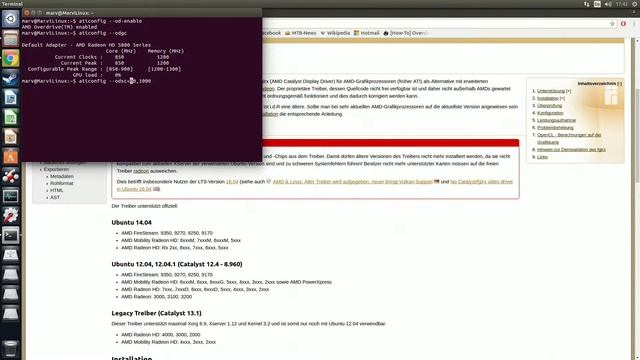 AMD ATI GRAFIKKARTE UNTER LINUX ÜBERTAKTEN - Anleitung für Radeon GPUs - deutsch смотреть онлайн