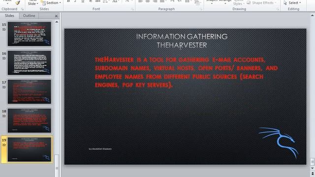11_Kali Linux From A to Z Arabic(Information Gathering Tools [searchsploit,theharvester]) смотреть онлайн