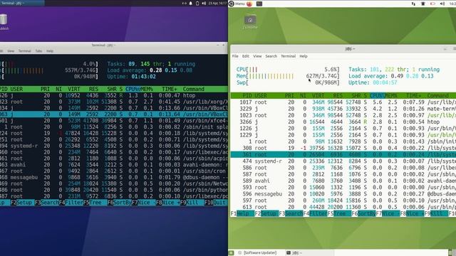 Xubuntu 22.04 vs Ubuntu Mate 22.04 RAM Usage смотреть онлайн