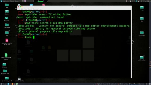 How to install Tiled Map Editor with Terminal on Parrot Security Linux смотреть онлайн