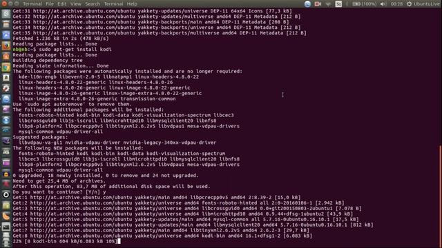 Install KODI on Ubuntu смотреть онлайн