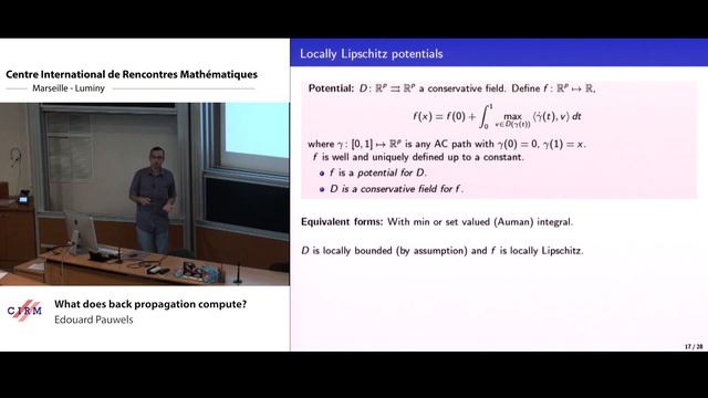 Edouard Pauwels: What does back propagation compute? смотреть онлайн