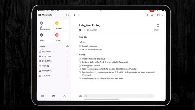 Craft Docs - Templates & Migrate tasks from daily notes (with iOS Shortcut) смотреть онлайн