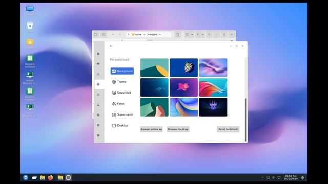 UKUI desktop testing on Manjaro Linux смотреть онлайн
