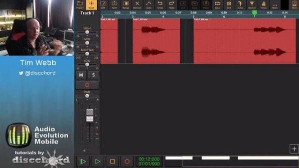 Audio Evolution Mobile Studio - Tutorial 3: Intro to Recording (iOS)