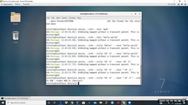 Linux Zenity Graphical User Interface (GUI) From The Command Line