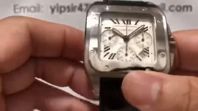 CARTIER SANTOS 100 CHRONOGRAPH смотреть онлайн