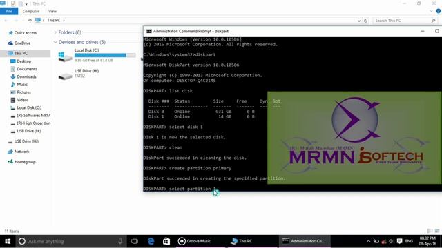 Best Way How to format and create new partition on hard drive by CMD смотреть онлайн