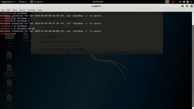 Shutdown Command in Kali Linux|shutdown in terminal commands|Basic Linux Commands|quit |exit in kal смотреть онлайн