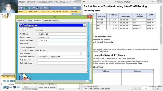 2.2.2.4 - 5.2.2.4 Packet Tracer - Troubleshooting Inter-VLAN Routing смотреть онлайн