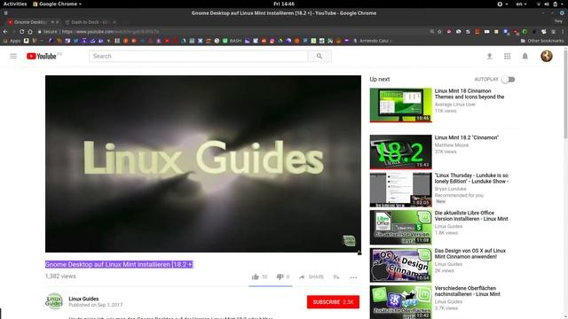 Linux Mint 18 2 Gnome смотреть онлайн