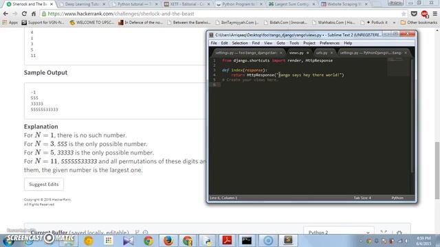 Django website Tutorial 3 - Creating Views, URL Mappings смотреть онлайн