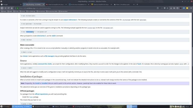 Arch Linux : 3 Going over the help reading смотреть онлайн