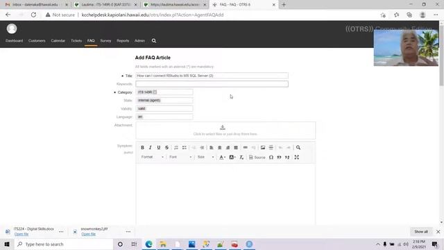 Create an FAQ in OTRS смотреть онлайн
