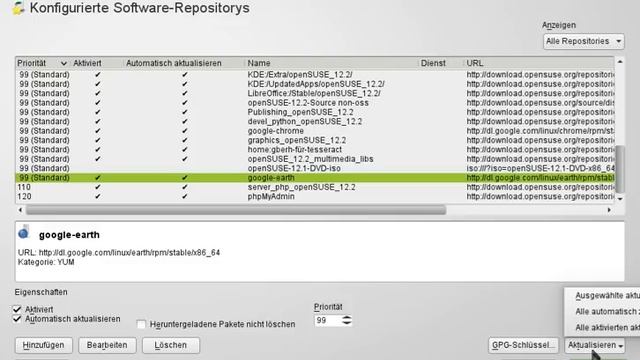 Installiere Google Earth 64-Bit in OpenSuse 12.2 (Repository hinzufügen) смотреть онлайн