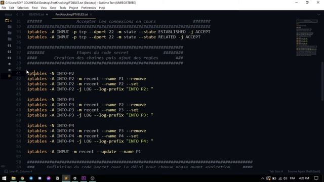 Port Knocking & IPTABLES Ubuntu