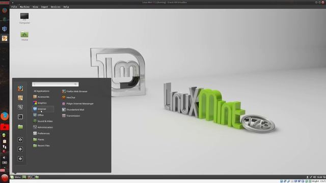 Linux Mint 17.3 GDM Logom Manager Theme смотреть онлайн