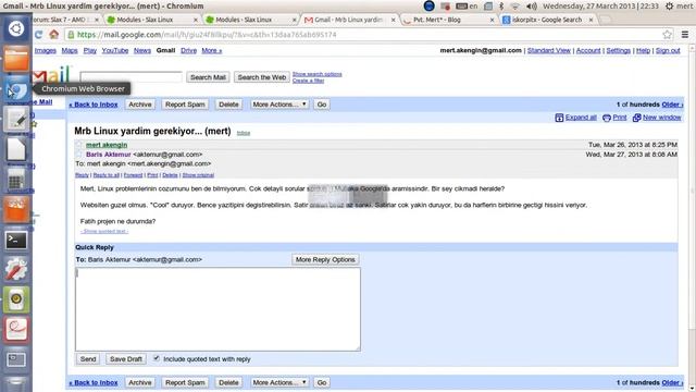 GNU/Linux | Ubuntu 12.10 | Multiple desktops with 'wall' смотреть онлайн