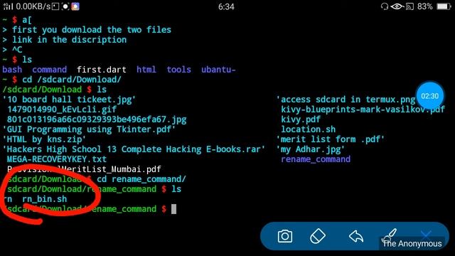 add rename command in termux смотреть онлайн