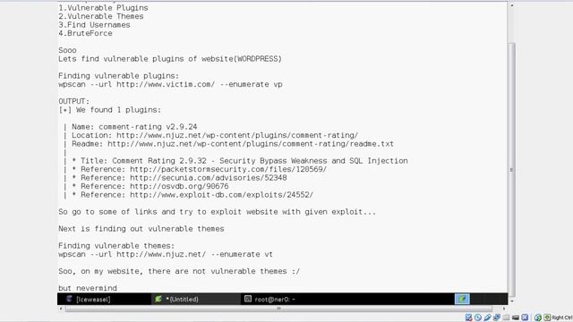 {Kali Linux} ~ WPScan смотреть онлайн