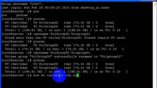Mount Linux Clearos LMV partition for data recovery смотреть онлайн