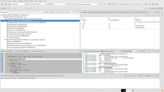 Disassembly and Step Through of OpenMPI Fortran Code смотреть онлайн