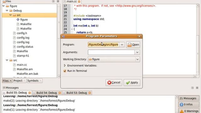 Debugging C++ programs in anjuta, the open-source IDE on Linux смотреть онлайн