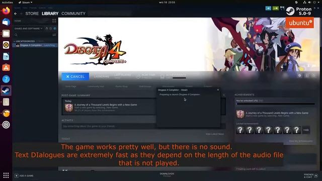 Proton 5.0-9 Steam Linux | Disgaea 4 Complete + Plus | GTX1650 | Ubuntu 20.04 | 60fps | no sound смотреть онлайн