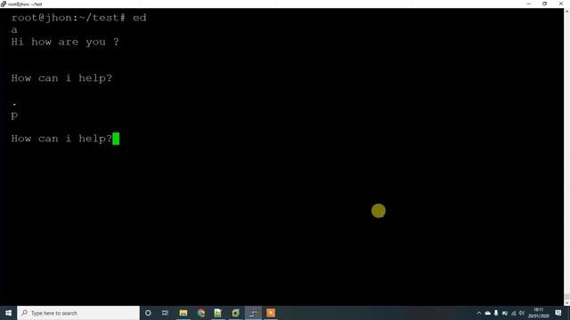 how to use ED command in linux смотреть онлайн