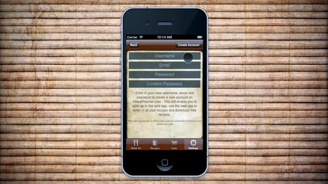 A Meal Planner iOS - Sign Up To Web App смотреть онлайн