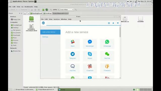 تحميل وتشغيل برنامج Franz Messenger linux على Debian و ubuntu و linuxmint смотреть онлайн