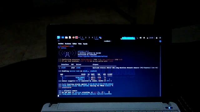 crake@r redes wifi WPA/WPA2 en Kali Linux con la herramienta WIFITE смотреть онлайн
