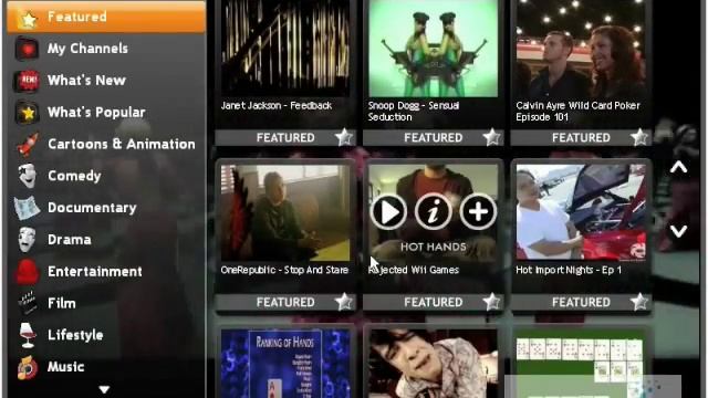 Joost tv - free online TV Steaming program tutorial смотреть онлайн