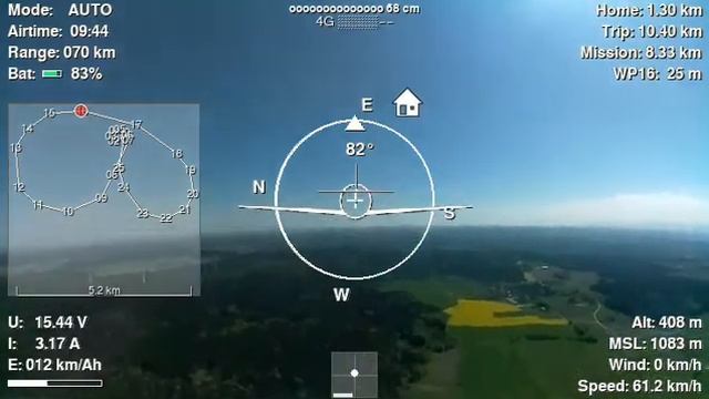 20km roundtrip with affdrone and uavcast on raspberry pi in my Opterra смотреть онлайн