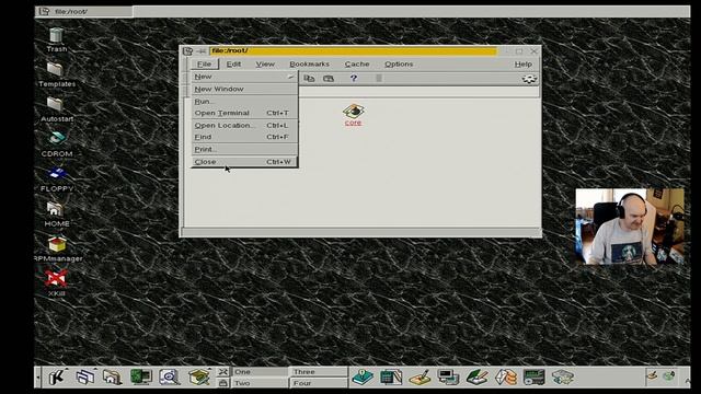 VINTAGE RETRO Linux Mandrake 5.2 i KDE 1.01 real hardware Pentium II 333 ATI Rage PRO 3D 4MB PCI смотреть онлайн