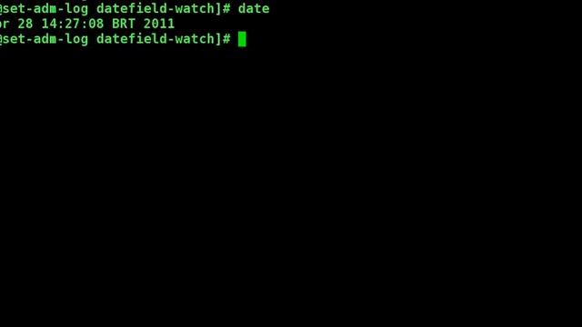 Shell Script DateField Watcher смотреть онлайн