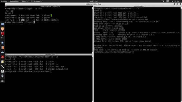 HackTheBox - ScriptKiddie смотреть онлайн
