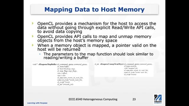 OpenCL Memory Object Migration, Memory Mapping and Pipe смотреть онлайн