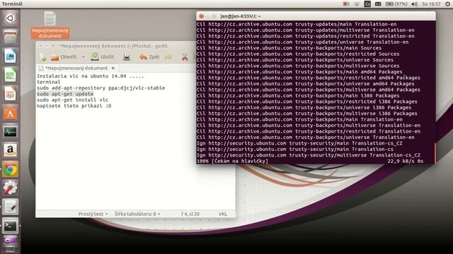 Tutorial install VLC payer Ubuntu 14.04 CZ смотреть онлайн