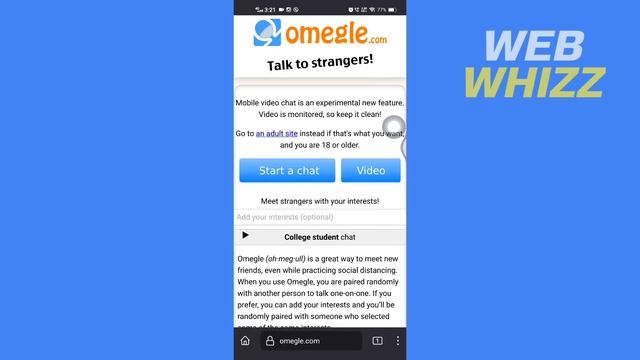 How to Use Omegle Video Chat on Android / iPhone 2023 (Easy) смотреть онлайн