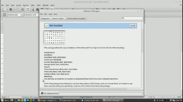 How to add MS Word fonts to Linux Libre Writer